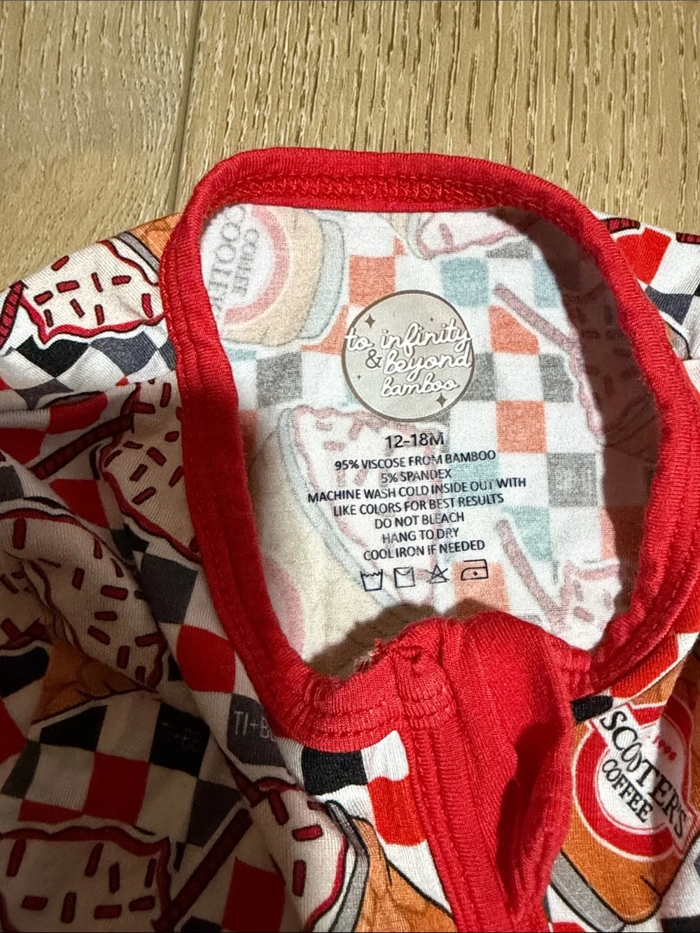 Bamboo zippy|Scooters print|12-18M